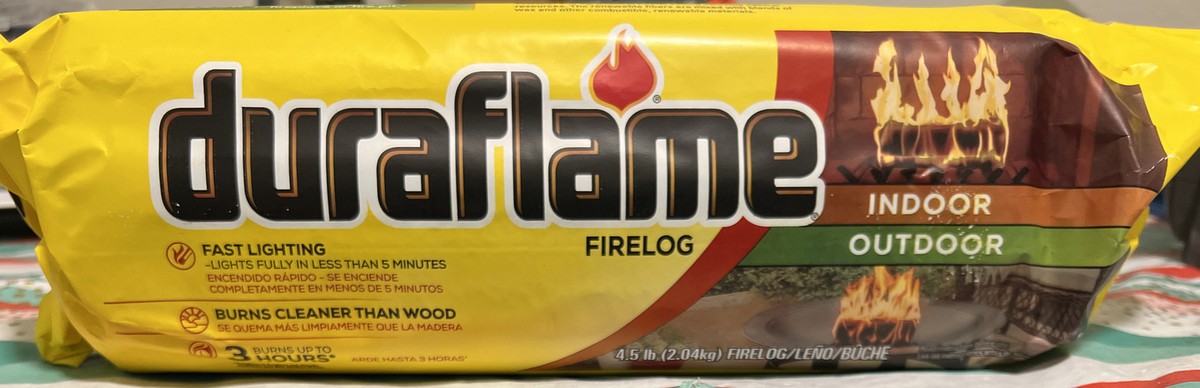 Duraflame Single Firelog, Hour Burn, Indoor/Outdoor Use