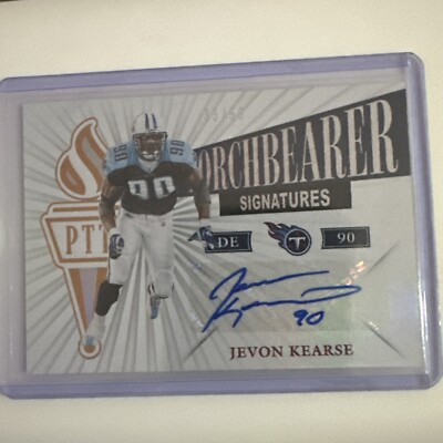 2019 Panini Passing the Torch Jevon Kearse Torchbearer #/50 Auto