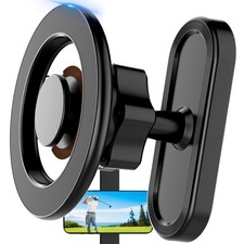 Magnetic N56 Golf Cart Phone Holder, Compatible with MagSafe iPhone Black