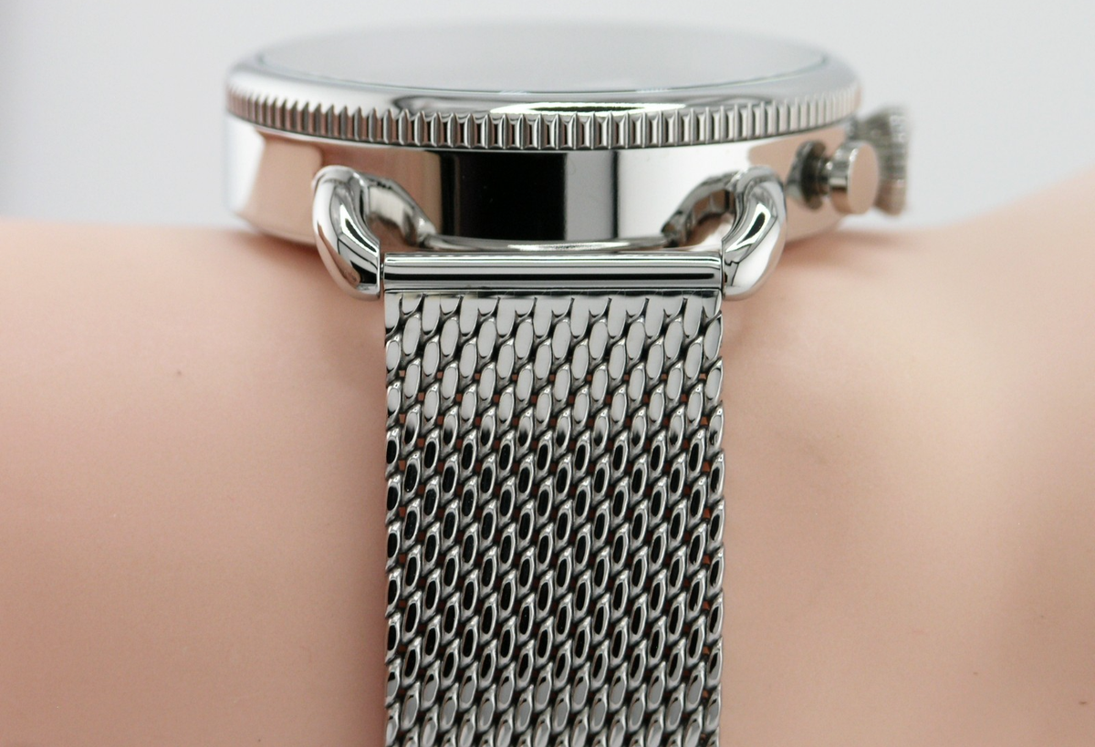 NEW INVICTA 47357 SPEEDWAY CHRONOGRAPH WATCH SILVER STEEL MESH