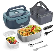 Electric Lunch Box Food Heater, Portable Food Warmer LunchBox with 304 Stainless