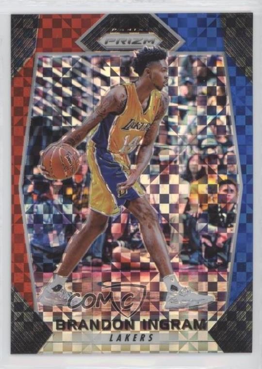 2017-18 Panini Prizm Red White & Blue Prizm Brandon Ingram #284 2y0
