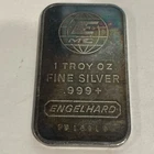 Vintage Engelhard 1 oz. 999 Silver Bar with  Serial #’s