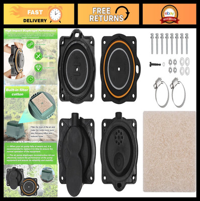 Air Pump Rebuild Kit for Hiblow HP 80/60 - Diaphragm, Filter & Screws Included