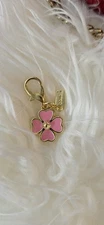 COACH Flower Handbag Charm or Zipper Pull  Pink Coach Flower Charm Keychain 💕💕