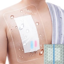 Waterproof 12x12" Dialysis Catheter Shower Protector Cover Large No Glue