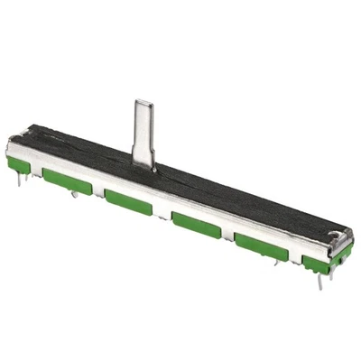 5x Fader Widerstände Mischer B50K Ohm Linear potentiometer Doppelkanal 75mm Grün - Bild 1 von 4