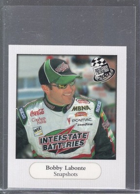 2003 Press Pass Snapshots Bobby Labonte #SS13 HOF