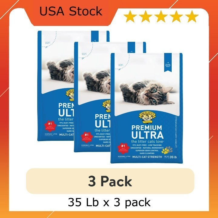 (3 pack) Dr. Elsey's Premium Ultra Unscented Clumping Clay C