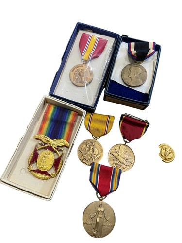 WWII - Groupe uniforme et médaille médecin US Navy guerre de Corée NOMMÉ - Photo 2 sur 9