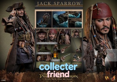 IN SROCK Hot Toys DX38 Pirates of the Caribbean Jack Sparrow 2.0 Deluxe Ver.New