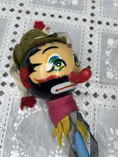 Clown Musical Spinner Toy Hong Kong Plastic Circus Novelty 1960’s Vintage Circus