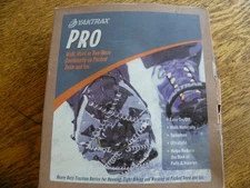 Yaktrax Pro - 2 Pairs Traction for Working Running Light Hiking Snow Size S & M