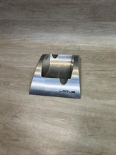 Rectangular Sleek Modern Cigar Ashtray Cast Aluminum Lotus Monogramed 2 Rest