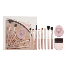 Makeup Brush Set Professional Cosmetics Tool Kit for Blending 10 Pcs