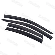FOR 21-25 LEXUS IS300 IS350 PREMIUM BLACK TRIM WINDOW VISOR RAIN GUARD W/ CLIPS
