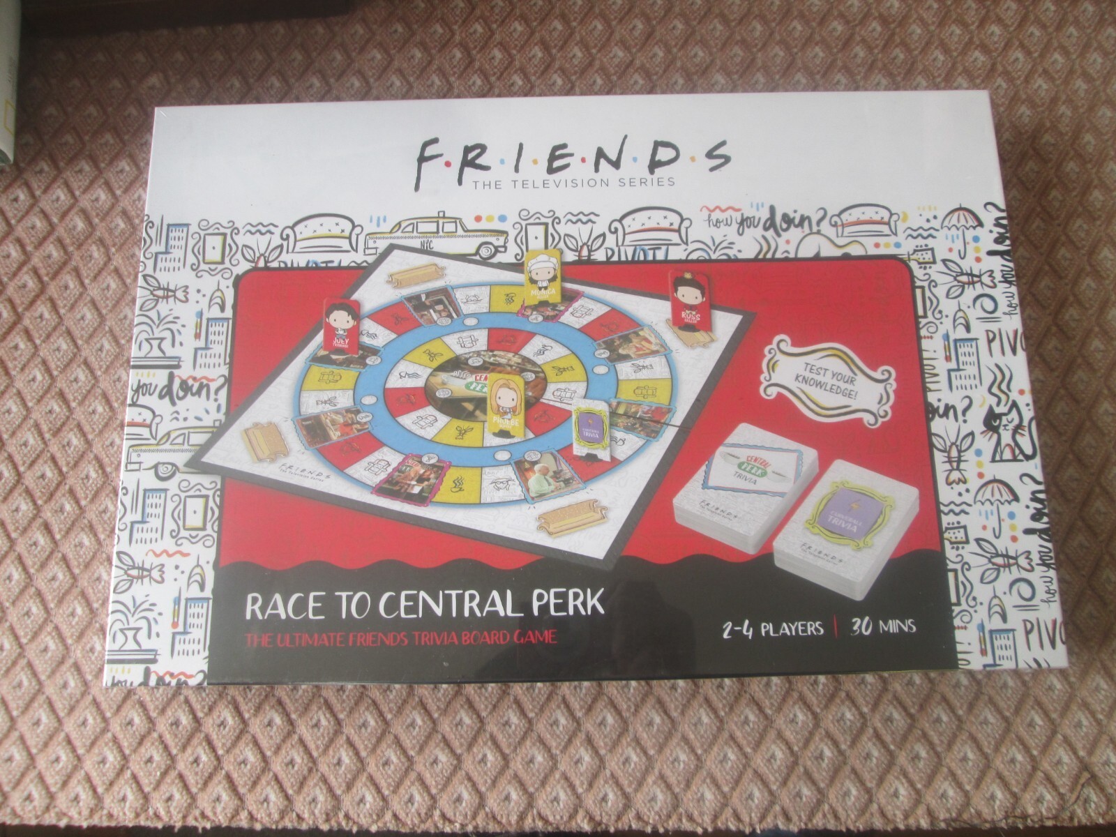 Friends TV Show Family Board Game Race To Central Perk Game Official Merchandise - Image 5
