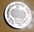 1oz SILVER ALASKA SILVER COIN 1974 ~ GOLD - SILVER - FOOD - OIL