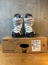 Salomon Quest 100 W Women's Ski Boots Size 23.5 White Purple Translucent