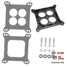 12 Tall 4 Hole Ported Phenolic Carburetor Spacer 4bbl Compatible With Holley