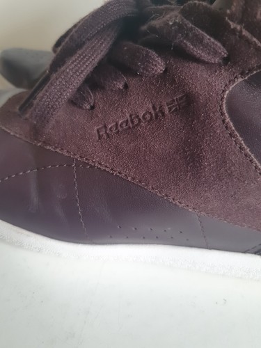Reebok Classic Womens High Hi Top Hidden Wedge Heel Purple - Picture 4 of 24