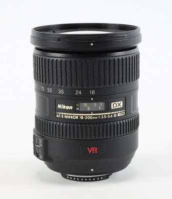 Nikon AF-S DX Nikkor 18-200mm f/3.5-5.6 G ED IF VR AF APS-C Lens, (AF inop)