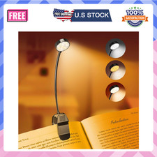 Flexible Rechargeable LED Book Light With 3 Light Modes Easy Clip Reading Lamp