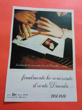 PUBBLICITA 1985 DISCO PDU MINA MAZZINI FINALMENTE HO CONOSCIUTO IL CONTE DRACULA