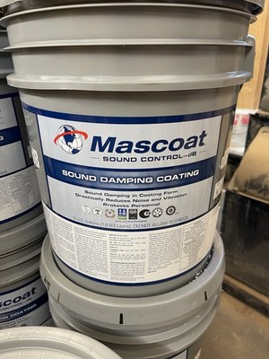 Mascoat dB Dound Damping Compound/ Insulation/ Light Gray/ 5-Gallons