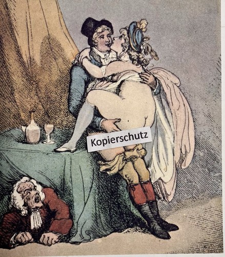 Victorian erotic Artprint Karikatur Rowlandson „Der wilde Ritt - Cowgirl Style“ - Bild 3 von 3