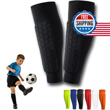 Soccer Shin Guards Shin Pads for Kids Youth Adult, Ski Shin Guards Calf Compress