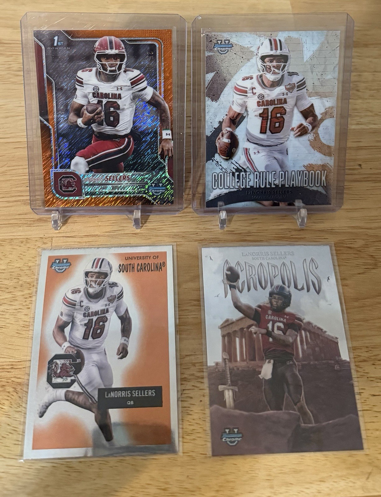 2025 Bowman Chrome U Lanorris Sellers 1st Bowman Orange Shimmer 25/25 South Caro