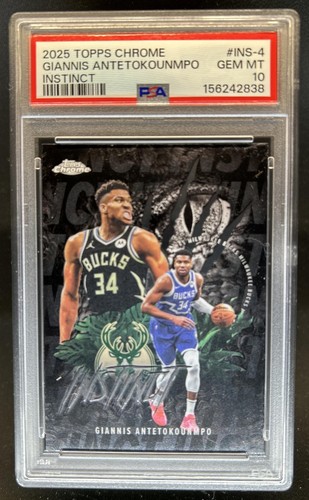 2025 Topps Chrome Giannis Antetokounmpo Base (PSA 10)