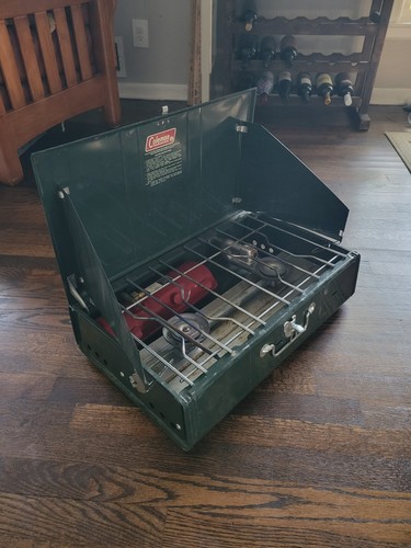 Vintage Coleman 413H Powerhouse Dual 2 Brenner Gas Campingkocher - Bild 5 von 11