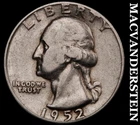 1952 Silver Washington Quarter-Scarce Better Date No Reserve #i3080