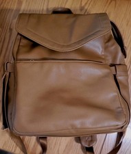 Cloud Island Cognac Large Flap-top Leather Li...