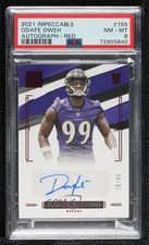 2021 Panini Impeccable Rookie Auto Ruby 28/60 Odafe Oweh #155 PSA 8 Auto rf2