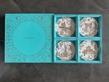Lot de 4 sous-verres Tiffany & Co. New York Toile Coaster avec boîte neufs