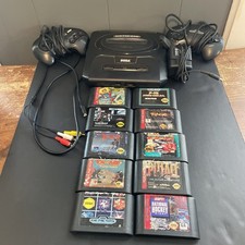 SEGA Genesis Model 2 Console Bundle, 10 Games, Cables And 2 Controllers Tested