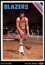 1975 Topps #165 Geoff Petrie Trail Blazers Princeton 7 - NM
