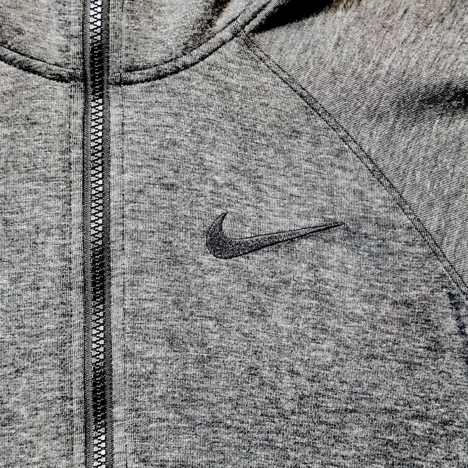VETEMENTS Nike Dri FIT Felpa con Cappuccio Full Zip Donna Piccola Grigio Giacca Sportiva Leggera...