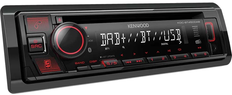 Kenwood KDC-BT450DAB 1-DIN Autoradio BT CD USB DAB+ - Bild 2 von 2