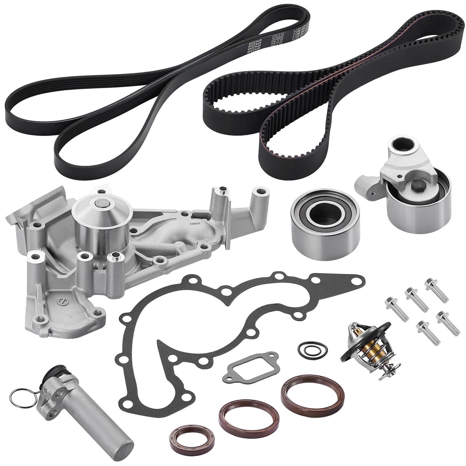 Engine Timing Belt Kit with Water Pump For Toyota Tundra 2000-2004 4.7L V8