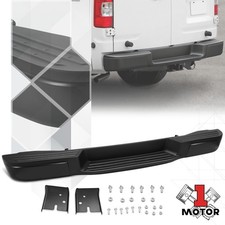Black Steel Rear Step Bumper Assembly For 12-21 Nissan Nv1500 Nv2500 Nv3500