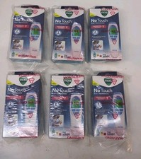 LOT OF 6 VICKS No-Touch 3 in 1 VNT200US Thermometer Measures Forehead