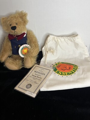 Bear Essentials WINSTON Jointed Mohair DESIGNED BY JACKIE MELERSKI 11''W Tag&Bag