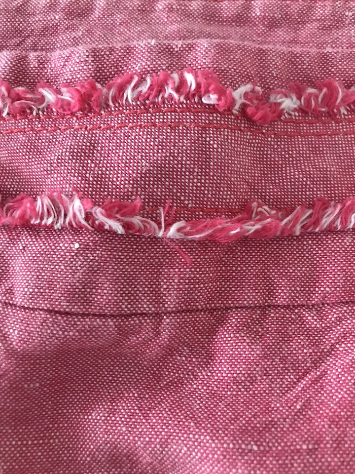 Falda de verano flippe de algodón y lino MEXX con bolsillos rosa talla 12 Foto 3 de 4