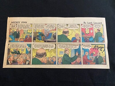 15 MICKEY FINN by Lank Leonard Lot of 5 Sunday Third Page Comic