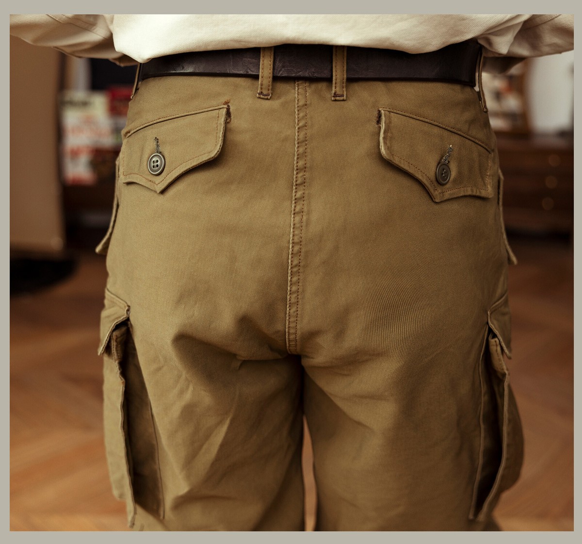希少 TIMEWORN CLOTHING UTILITY TROUSERS 30 Red Tornado Ground Crew Trousers 1930s Style Mens Tapered