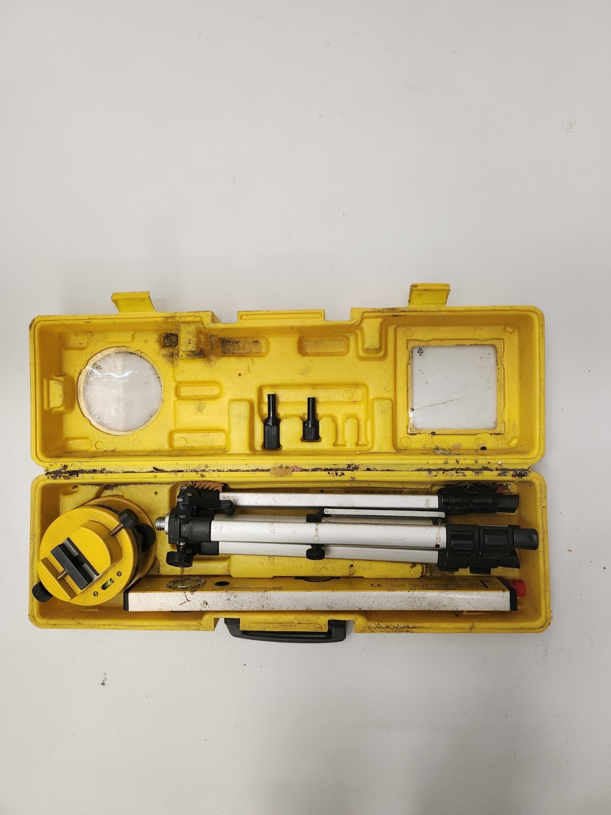B&Q 400mm Laser Level Kit Yellow Dot Accurate Measuring Tool Indoor Outdoor